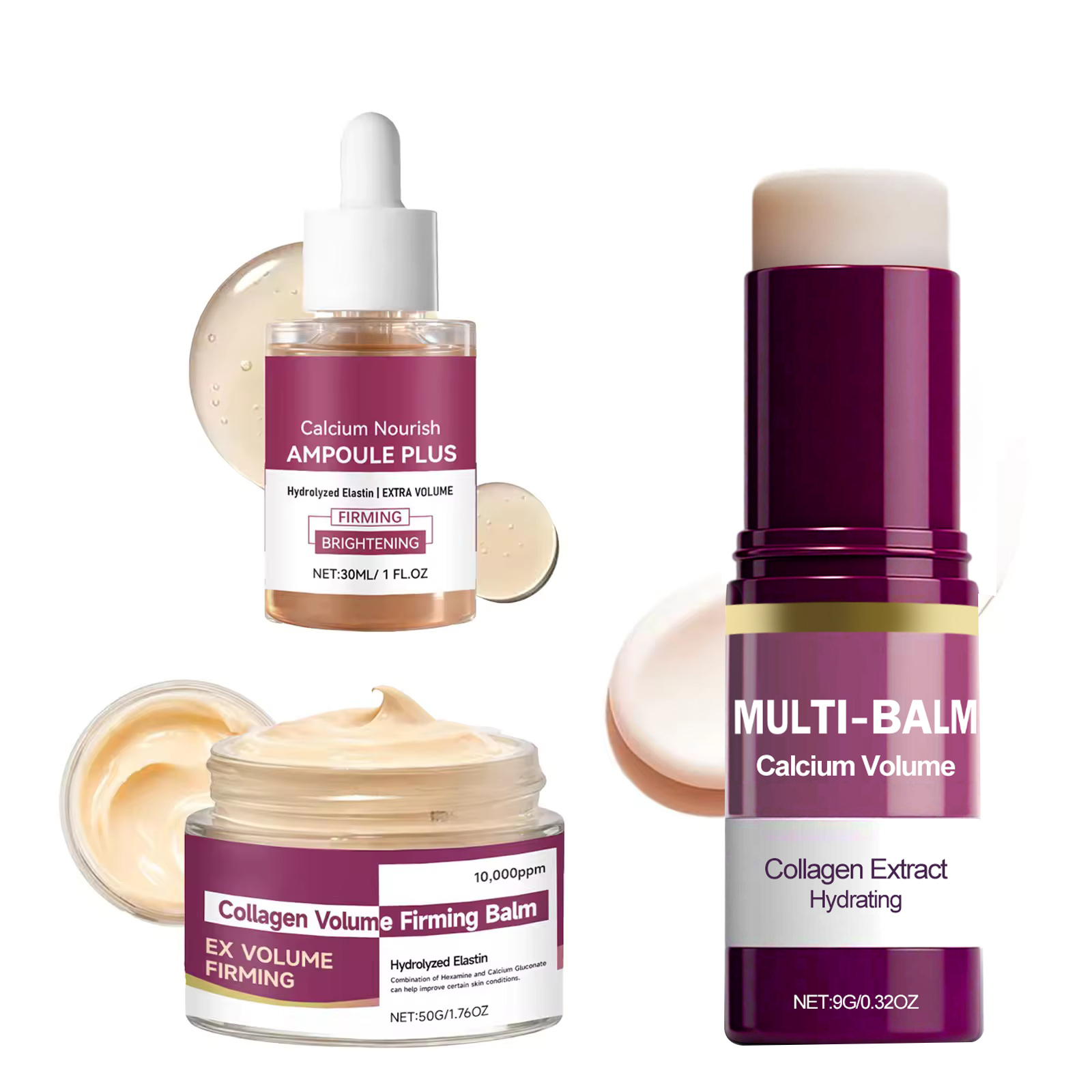 Luxury Skincare Brands - مجموعة الكولاجين الكورية المغذية بالكالسيوم -