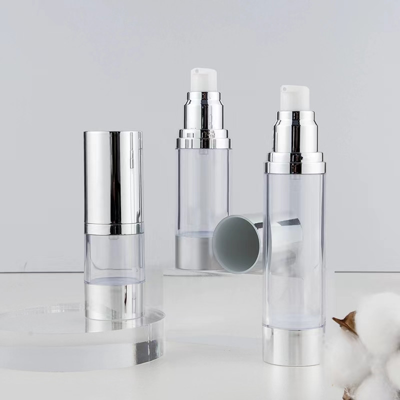 Luxury Skincare Samples - مشرق/ماتي الفضة زجاجة فارغة مضخة الرش
