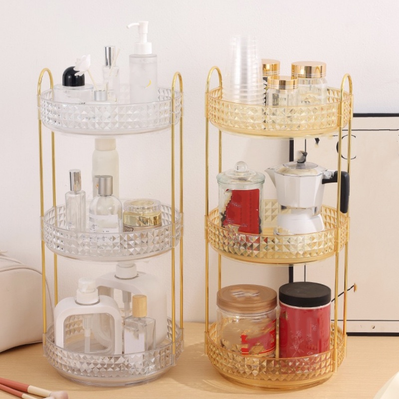 Luxury Skincare Organizer - صندوق تخزين مستحضرات التجميل الفاخر الدوار