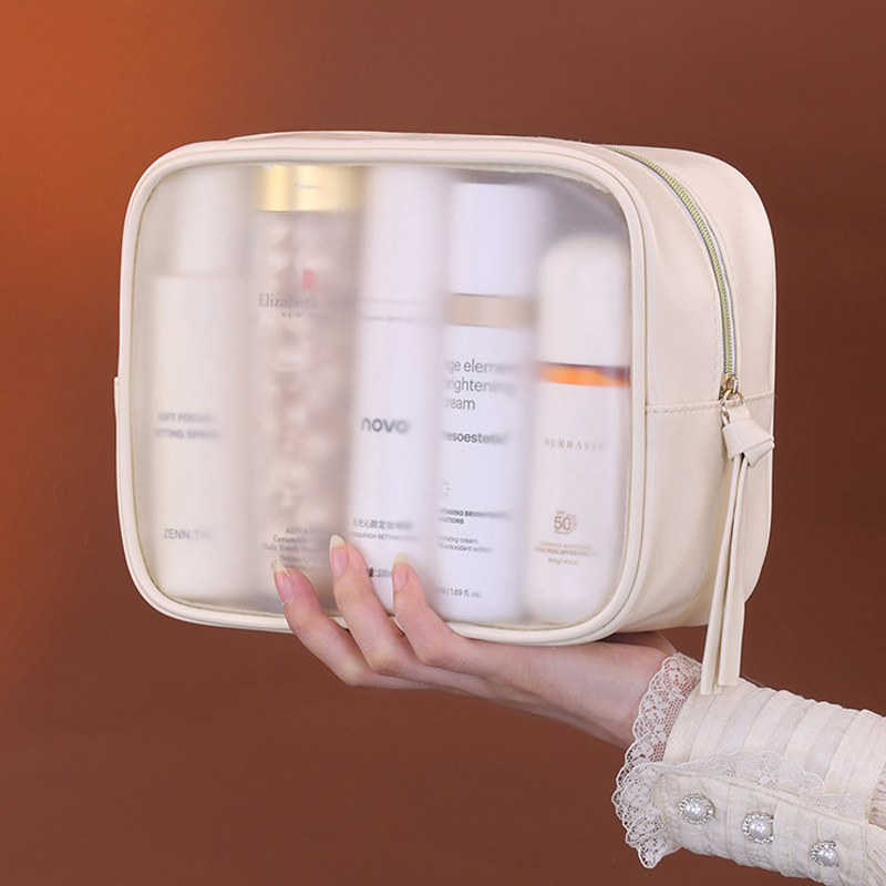 حقيبة مستحضرات تجميل شبه شفافة - مراجعة Luxury Skincare Organizer وسعره