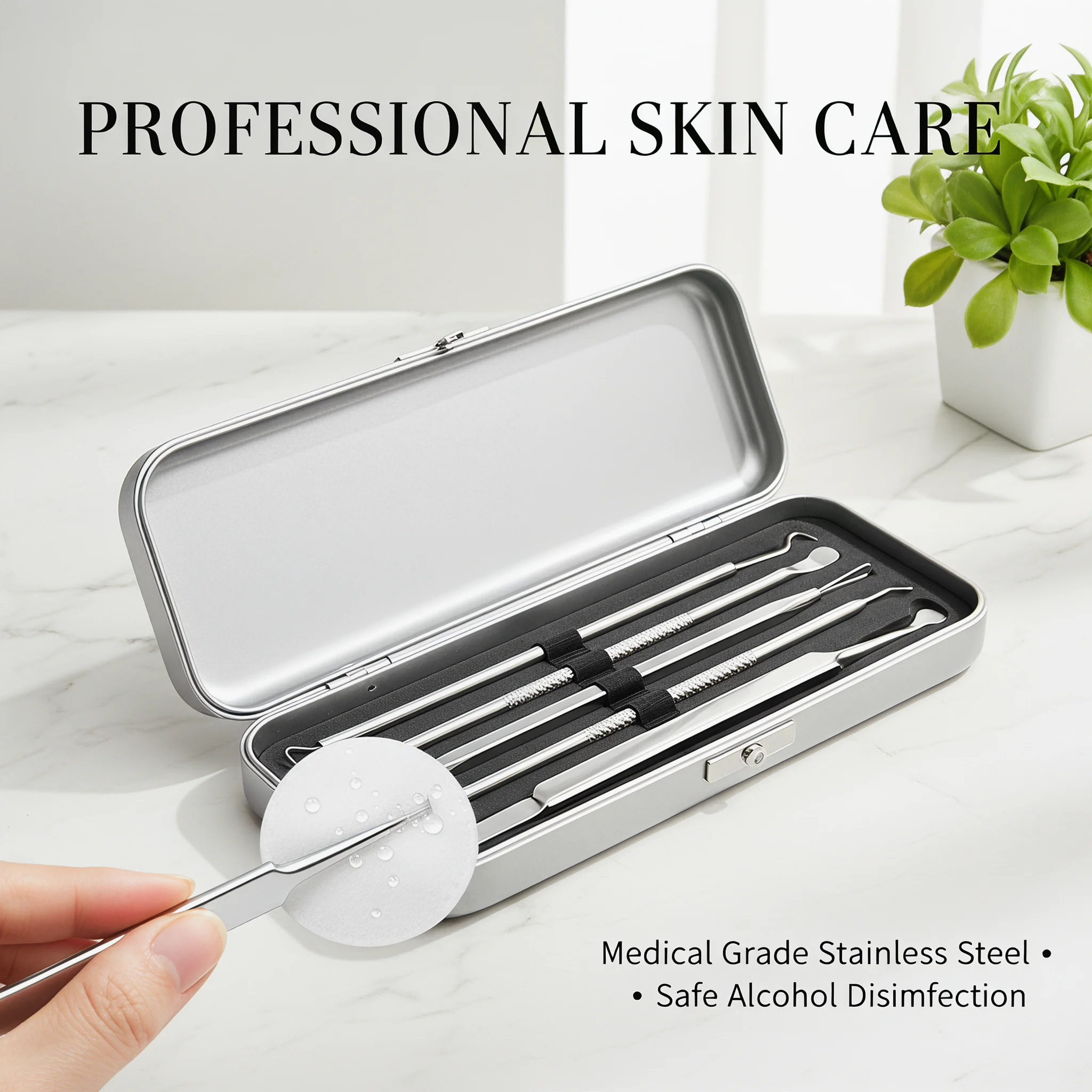 طقم 8 قطع من إبر وملاقط إزالة  - مراجعة Luxury Skincare Acne وسعره